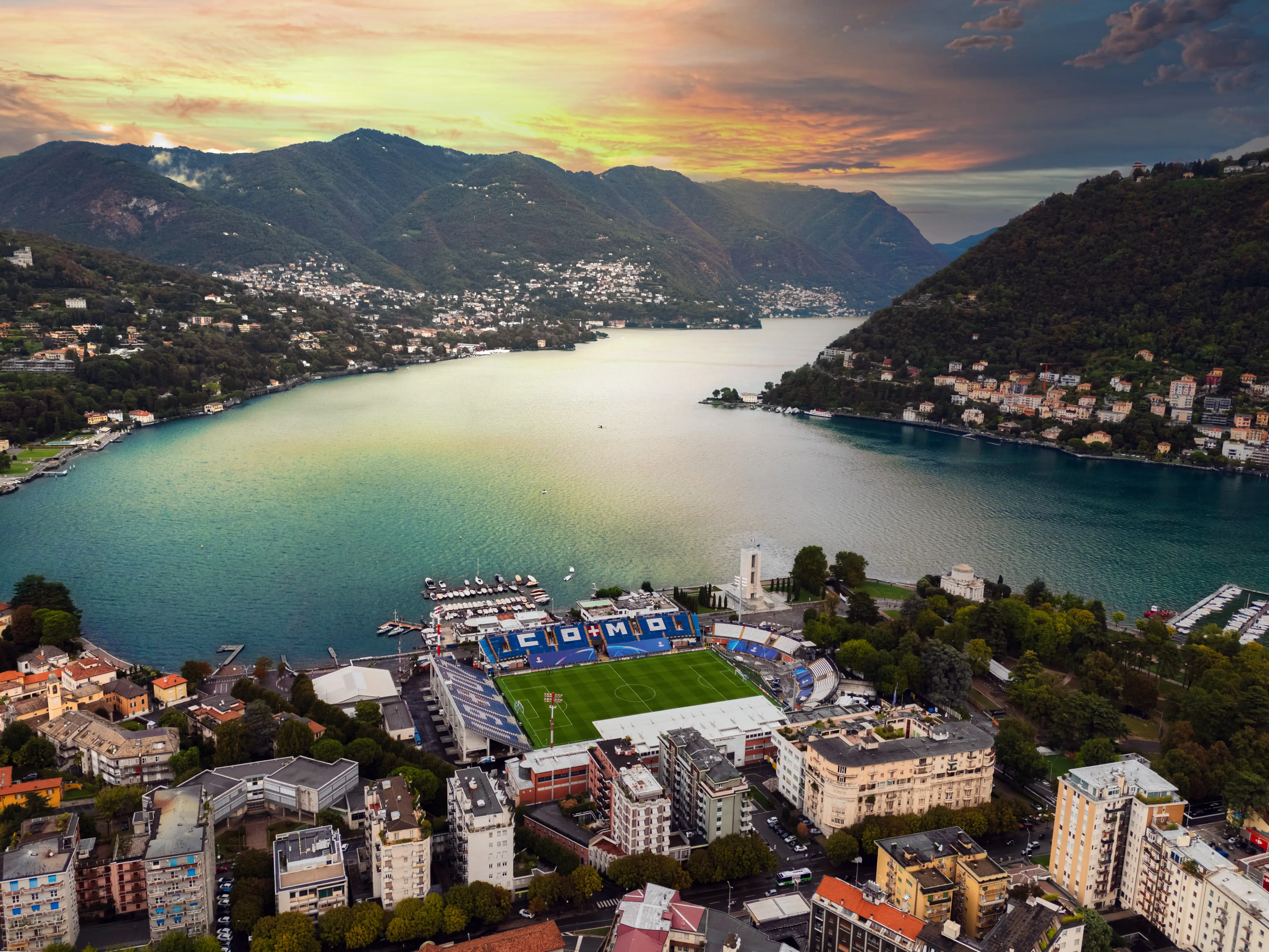 Stadio Giuseppe Sinigaglia aerial view